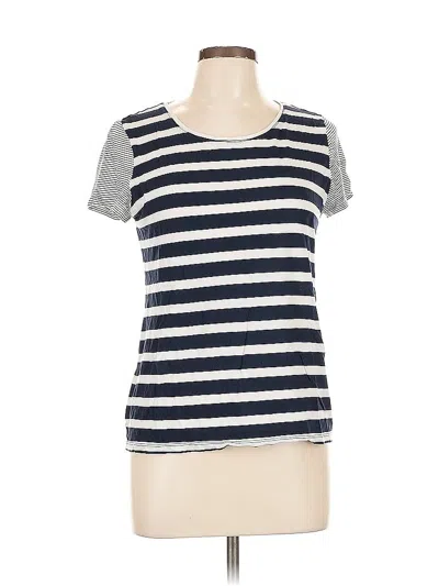 Pre-owned Ann Taylor Factory Short Sleeve T-shirt In Gray