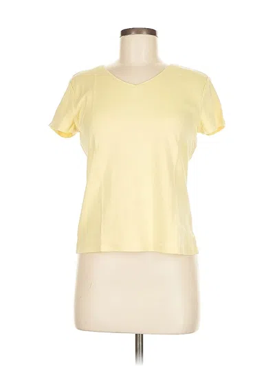 Pre-owned Ann Taylor Factory Short Sleeve T-shirt In Yellow