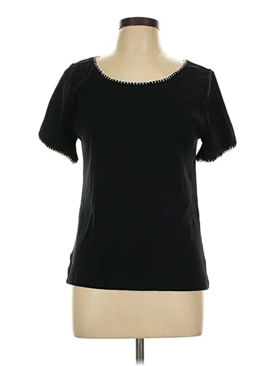 Pre-owned Ann Taylor Factory Short Sleeve T-shirt In Black