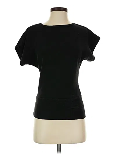 Pre-owned Ann Taylor Factory Short Sleeve T-shirt In Black