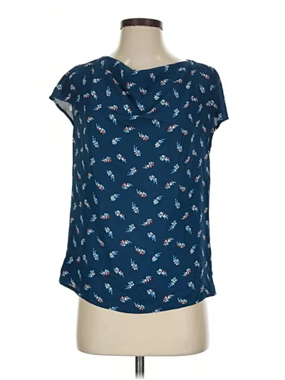 Ann Taylor Factory Short Sleeve T-shirt In Blue