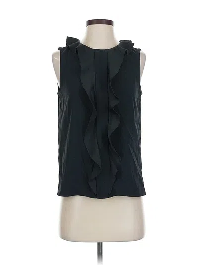 Pre-owned Ann Taylor Factory Sleeveless Blouse In Black