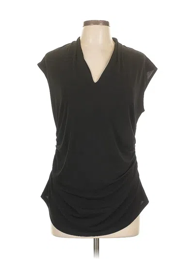 Pre-owned Ann Taylor Factory Sleeveless Blouse In Black