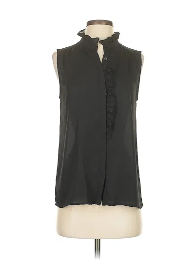 Pre-owned Ann Taylor Factory Sleeveless Blouse In Black