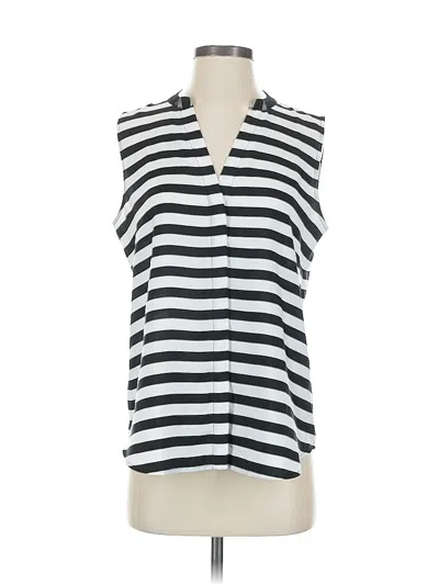 Pre-owned Ann Taylor Factory Sleeveless Blouse In Black