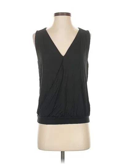 Pre-owned Ann Taylor Factory Sleeveless Blouse In Black