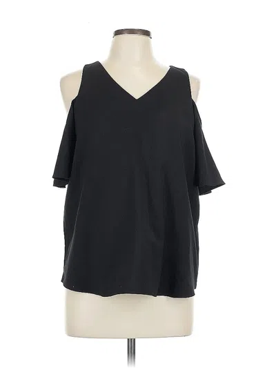 Pre-owned Ann Taylor Factory Sleeveless Blouse In Black