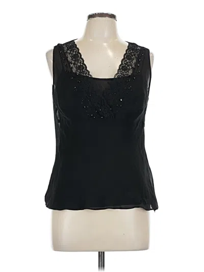Pre-owned Ann Taylor Factory Sleeveless Blouse In Black