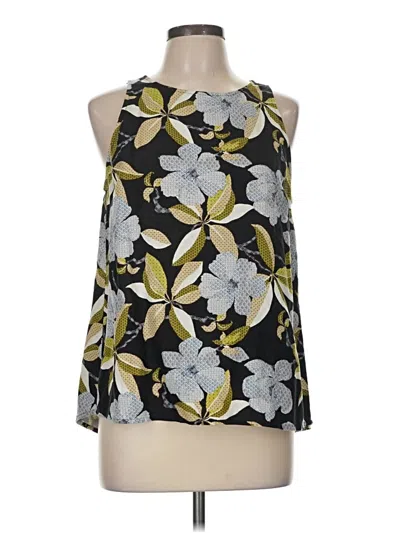 Pre-owned Ann Taylor Factory Sleeveless Blouse In Black