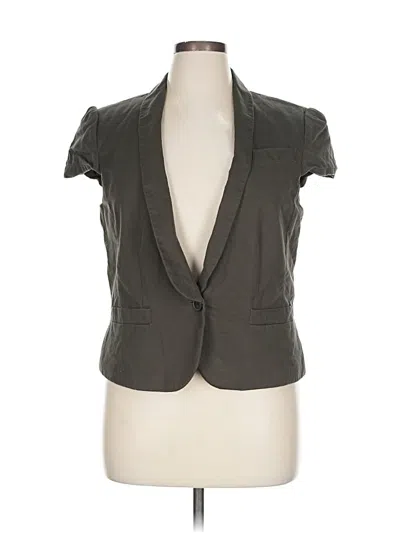 Pre-owned Ann Taylor Factory Sleeveless Blouse In Gray