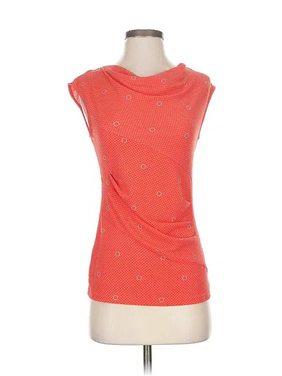 Pre-owned Ann Taylor Factory Sleeveless Blouse In Orange