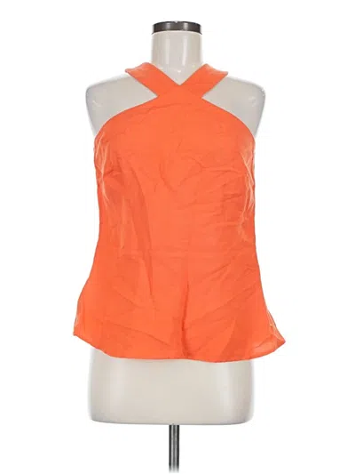 Pre-owned Ann Taylor Factory Sleeveless Blouse In Orange