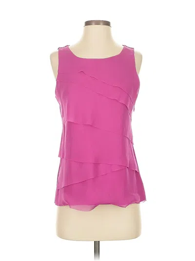 Pre-owned Ann Taylor Factory Sleeveless Blouse In Pink
