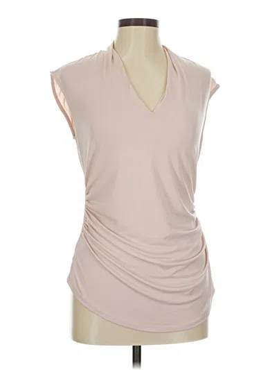 Pre-owned Ann Taylor Factory Sleeveless Blouse In Pink