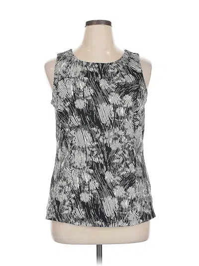 Pre-owned Ann Taylor Factory Sleeveless Blouse In Silver