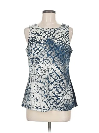 Pre-owned Ann Taylor Factory Sleeveless Blouse In Silver