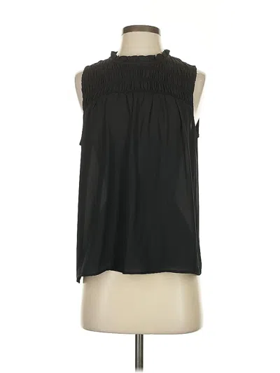 Pre-owned Ann Taylor Factory Sleeveless T-shirt In Black
