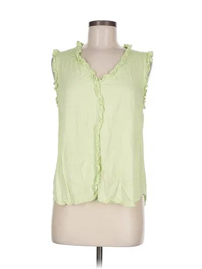 Pre-owned Ann Taylor Factory Sleeveless T-shirt In Green