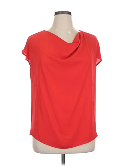 Pre-owned Ann Taylor Factory Sleeveless T-shirt In Red