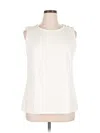 Ann Taylor Factory Sleeveless T-shirt In White