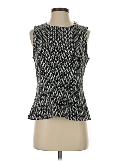 Ann Taylor Factory Sleeveless Top Black High Neck Tops