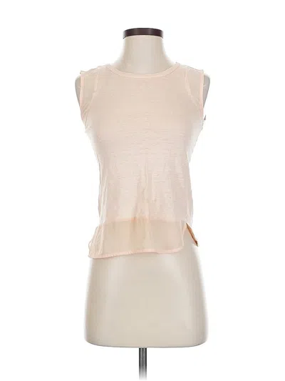 Pre-owned Ann Taylor Factory Sleeveless Top Ivory Halter Neckline Tops In White