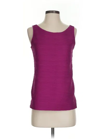 Pre-owned Ann Taylor Factory Sleeveless Top Purple Scoop Neck Tops
