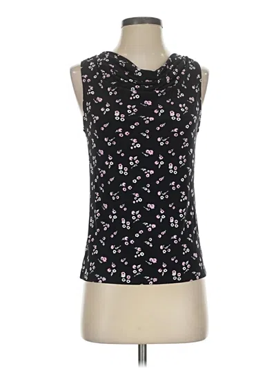 Ann Taylor Factory Sleeveless T-shirt In Black