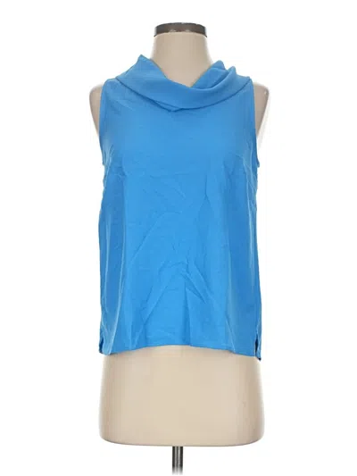 Ann Taylor Factory Sleeveless T-shirt In Blue