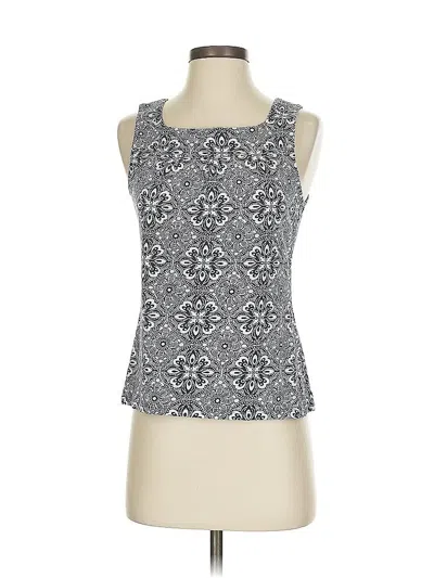 Pre-owned Ann Taylor Factory Tank Top Silver Halter Neckline Tops