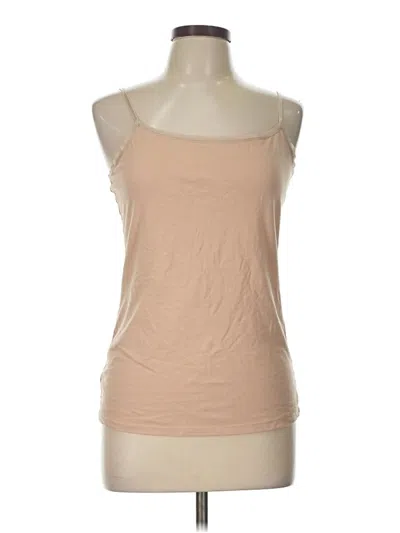 Pre-owned Ann Taylor Factory Tank Top Tan Strapless Neckline Tops