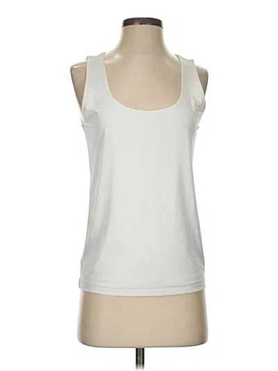 Pre-owned Ann Taylor Factory Tank Top White Halter Neckline Tops