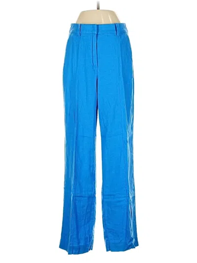Pre-owned Ann Taylor Factory Track Pants In Blue