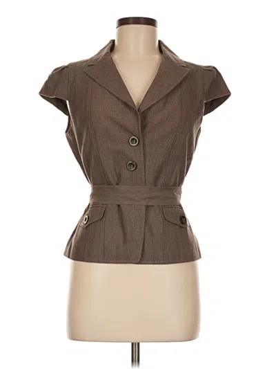 Pre-owned Ann Taylor Factory Vest In Brown
