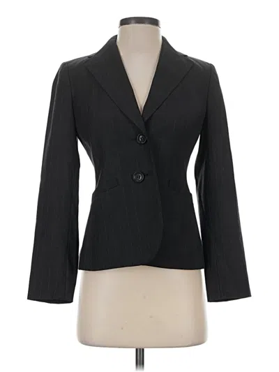 Pre-owned Ann Taylor Factory Wool Blazer Jacket In Black