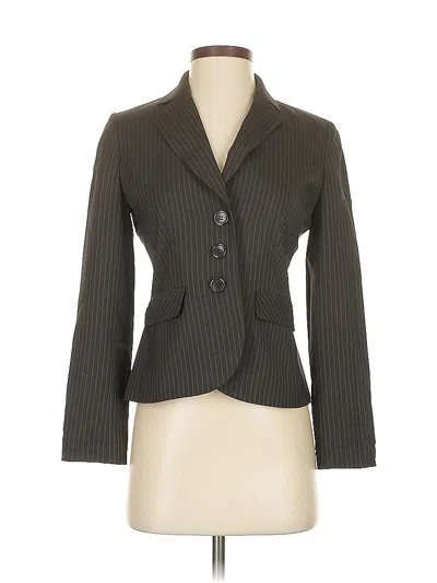 Pre-owned Ann Taylor Factory Wool Blazer Jacket In Gray
