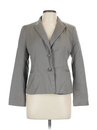 Pre-owned Ann Taylor Factory Wool Blazer Jacket In Gray