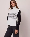 Ann Taylor Fair Isle Dickie Sweater Vest In Multi