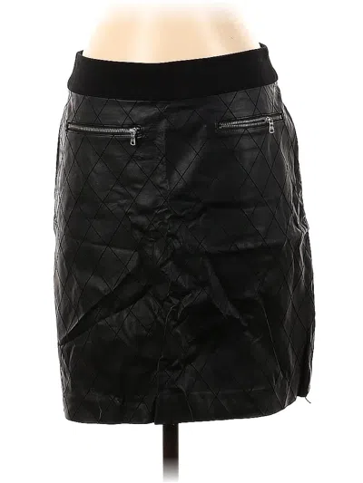 Pre-owned Ann Taylor Faux Leather Skirt