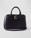 Ann Taylor Faux Leather Small Tote Bag In Black