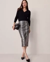 Ann Taylor Faux Leather Snake Print Skirt In Animal Print