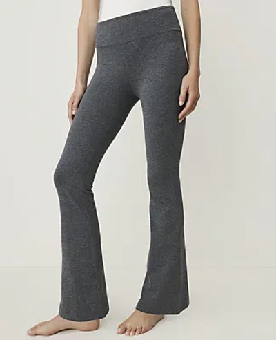 Ann Taylor Flare Legging In Silver Grey Melange
