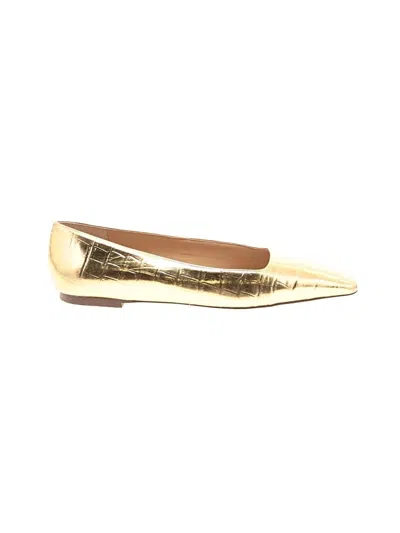 Pre-owned Ann Taylor Flats In Gold