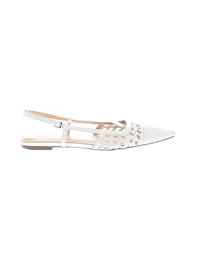 Pre-owned Ann Taylor Flats In White