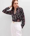 Ann Taylor Floral Camp Shirt