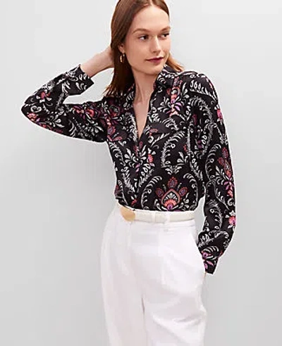 Ann Taylor Floral Camp Shirt