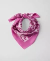 ANN TAYLOR FLORAL SILK LITTLE SCARF