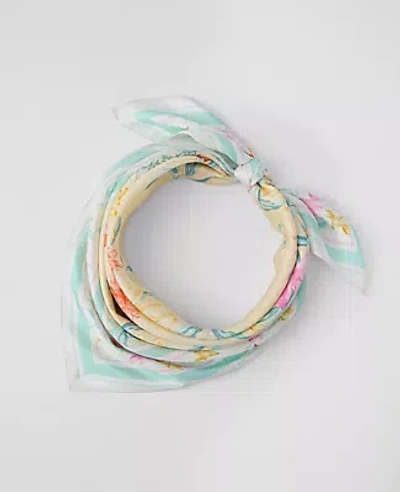 Ann Taylor Floral Silk Scarf In Pattern