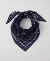 Ann Taylor Floral Triangle Scarf In Night Sky
