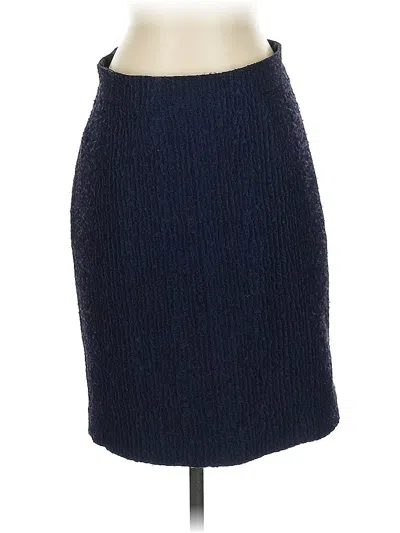 Pre-owned Ann Taylor Formal Skirt In Blue